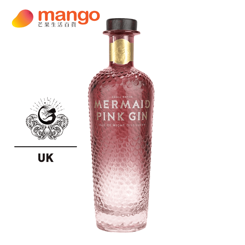 Isle of Wight Distillery - Mermaid Pink Gin 英國美人魚粉紅琴酒 700ml -  Mango Store