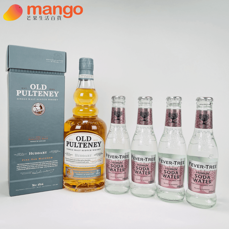 Old Pulteney - Huddart Single Malt Scotch Whisky 蘇格蘭赫達特單一麥芽泥煤威士忌 700ml Highball Set 精選組合 -  Mango Store