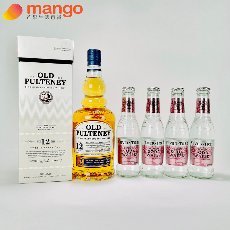 Old Pulteney - 12 Years Old Single Malt Scotch Whisky 蘇格蘭12年單一麥芽威士忌 700ml Highball Set 精選組合 -  Mango Store